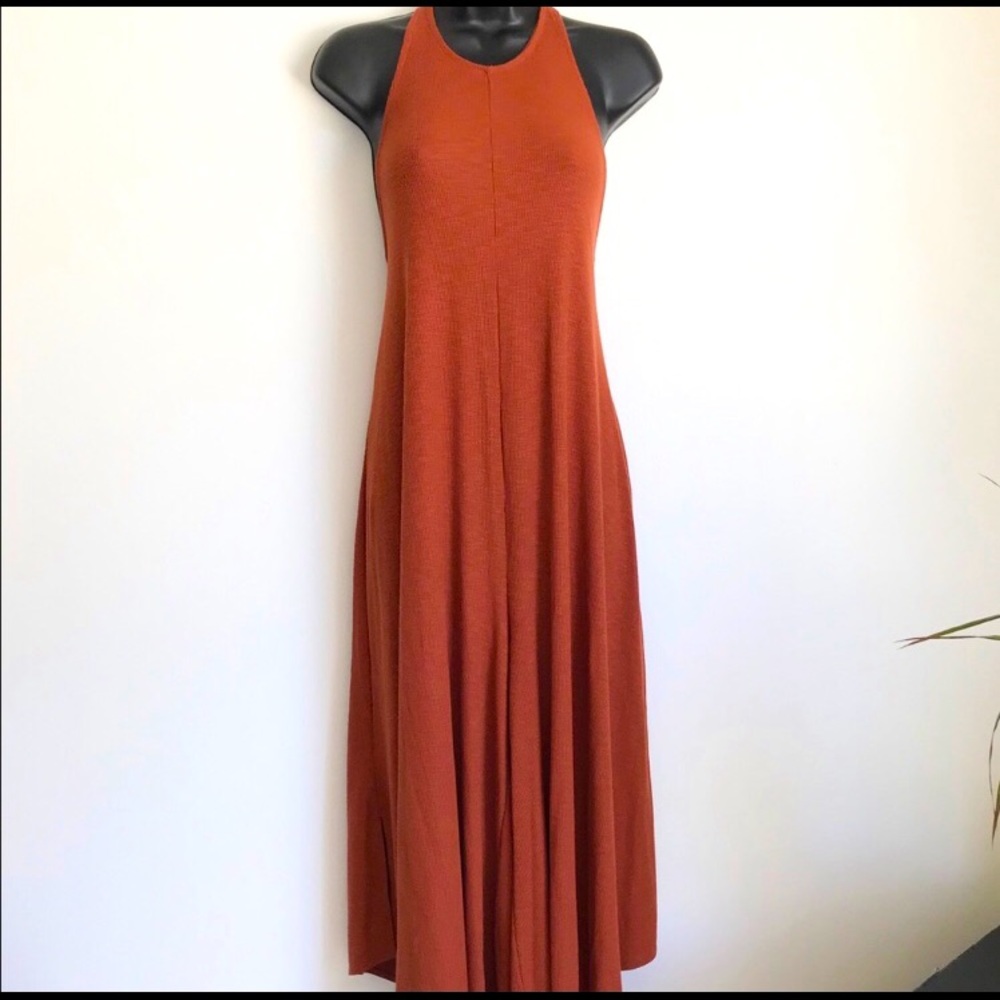 Free People Wide-Leg Palazzo Jumpsuit S - Picture 1 of 10